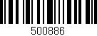 Código de barras (EAN, GTIN, SKU, ISBN): '500886'