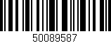 Código de barras (EAN, GTIN, SKU, ISBN): '50089587'