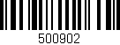 Código de barras (EAN, GTIN, SKU, ISBN): '500902'