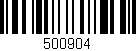 Código de barras (EAN, GTIN, SKU, ISBN): '500904'