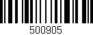 Código de barras (EAN, GTIN, SKU, ISBN): '500905'