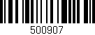 Código de barras (EAN, GTIN, SKU, ISBN): '500907'