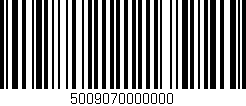 Código de barras (EAN, GTIN, SKU, ISBN): '5009070000000'