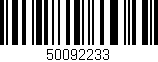 Código de barras (EAN, GTIN, SKU, ISBN): '50092233'