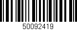 Código de barras (EAN, GTIN, SKU, ISBN): '50092419'
