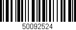 Código de barras (EAN, GTIN, SKU, ISBN): '50092524'