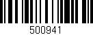 Código de barras (EAN, GTIN, SKU, ISBN): '500941'