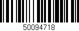 Código de barras (EAN, GTIN, SKU, ISBN): '50094718'