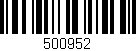 Código de barras (EAN, GTIN, SKU, ISBN): '500952'