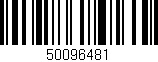 Código de barras (EAN, GTIN, SKU, ISBN): '50096481'