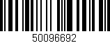 Código de barras (EAN, GTIN, SKU, ISBN): '50096692'