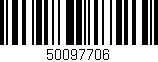 Código de barras (EAN, GTIN, SKU, ISBN): '50097706'