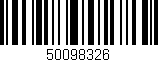 Código de barras (EAN, GTIN, SKU, ISBN): '50098326'
