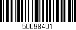 Código de barras (EAN, GTIN, SKU, ISBN): '50098401'