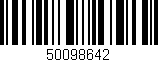 Código de barras (EAN, GTIN, SKU, ISBN): '50098642'