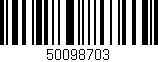 Código de barras (EAN, GTIN, SKU, ISBN): '50098703'