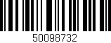 Código de barras (EAN, GTIN, SKU, ISBN): '50098732'
