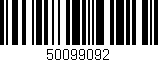 Código de barras (EAN, GTIN, SKU, ISBN): '50099092'