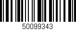 Código de barras (EAN, GTIN, SKU, ISBN): '50099343'