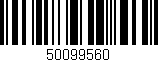 Código de barras (EAN, GTIN, SKU, ISBN): '50099560'