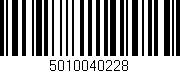 Código de barras (EAN, GTIN, SKU, ISBN): '5010040228'