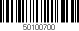 Código de barras (EAN, GTIN, SKU, ISBN): '50100700'