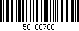 Código de barras (EAN, GTIN, SKU, ISBN): '50100788'