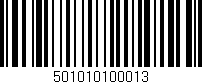 Código de barras (EAN, GTIN, SKU, ISBN): '501010100013'