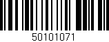 Código de barras (EAN, GTIN, SKU, ISBN): '50101071'