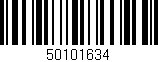 Código de barras (EAN, GTIN, SKU, ISBN): '50101634'