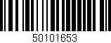 Código de barras (EAN, GTIN, SKU, ISBN): '50101653'