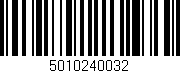 Código de barras (EAN, GTIN, SKU, ISBN): '5010240032'