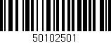 Código de barras (EAN, GTIN, SKU, ISBN): '50102501'