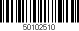 Código de barras (EAN, GTIN, SKU, ISBN): '50102510'