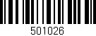 Código de barras (EAN, GTIN, SKU, ISBN): '501026'