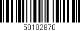 Código de barras (EAN, GTIN, SKU, ISBN): '50102870'