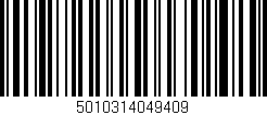 Código de barras (EAN, GTIN, SKU, ISBN): '5010314049409'