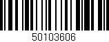Código de barras (EAN, GTIN, SKU, ISBN): '50103606'