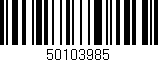 Código de barras (EAN, GTIN, SKU, ISBN): '50103985'