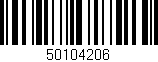 Código de barras (EAN, GTIN, SKU, ISBN): '50104206'
