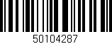 Código de barras (EAN, GTIN, SKU, ISBN): '50104287'