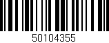 Código de barras (EAN, GTIN, SKU, ISBN): '50104355'
