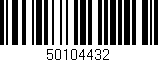 Código de barras (EAN, GTIN, SKU, ISBN): '50104432'