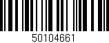 Código de barras (EAN, GTIN, SKU, ISBN): '50104661'