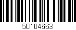 Código de barras (EAN, GTIN, SKU, ISBN): '50104663'