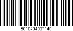 Código de barras (EAN, GTIN, SKU, ISBN): '5010494907148'