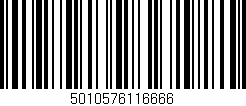 Código de barras (EAN, GTIN, SKU, ISBN): '5010576116666'