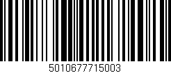 Código de barras (EAN, GTIN, SKU, ISBN): '5010677715003'