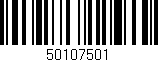 Código de barras (EAN, GTIN, SKU, ISBN): '50107501'