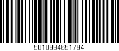 Código de barras (EAN, GTIN, SKU, ISBN): '5010994651794'
